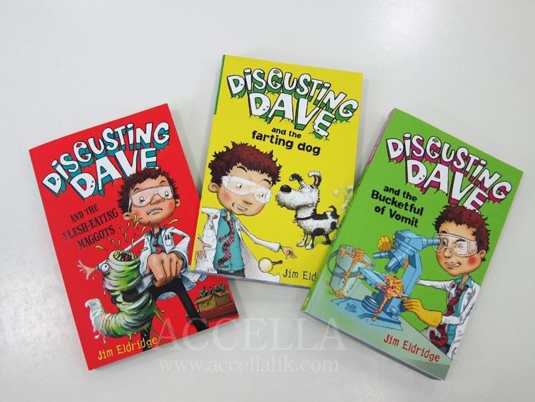 The three 'Disgusting Dave' books that have been published so far.